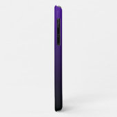 Lila zu Black Gradient iPhone Case (Hinten/Links)