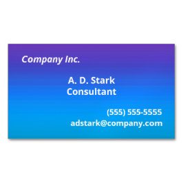 Lila zu Blue Gradient Business Card Magneten Magnetische Visitenkarte