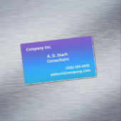 Lila zu Blue Gradient Business Card Magneten Magnetische Visitenkarte (Beispiel)