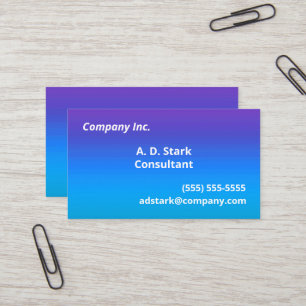 Lila zu Blue Gradient Business Cards Visitenkarte