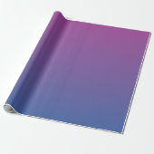 Lila zu Blue Ombre Geschenkpapier (Ungerollt)