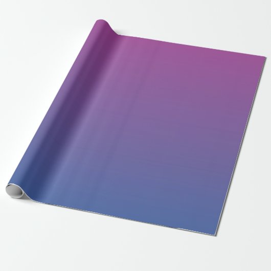 Lila zu Blue Ombre Geschenkpapier (Ungerollt)