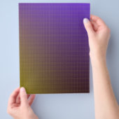 Lila zu Gold-Muster-Hintergrund Flyer (Hand)