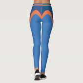 Lila zu Orange Leggings (Rückseite)
