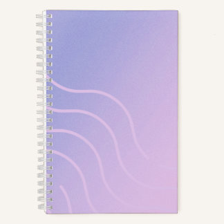 Lila zu Rosa Wirbel Ombre Notizbuch