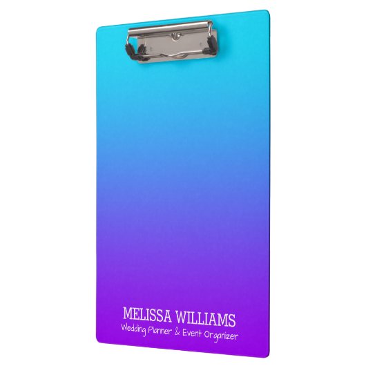 Lila zu türkisfarbenem Blautön Klemmbrett (Links)