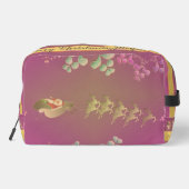 Lila Zubehör für den Weihnachtsmann Waschbeutel (Rückseite)