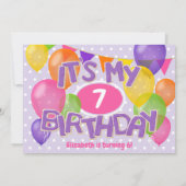 lila Zuckerguss-Ausschnitt-Cookies Mädchen Geburts Einladung (Rückseite)