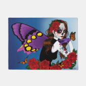 Lila Zuckerkulöhe Fußmatte (Vorderseite)