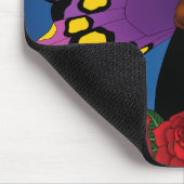 Lila Zuckerkulöhe Mousepad (Ecke)