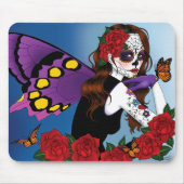 Lila Zuckerkulöhe Mousepad (Vorne)