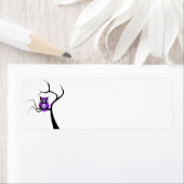 Lila Zuckerkulöuchen im Baumlabel (Insitu)