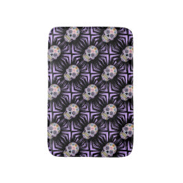 Lila Zuckerschädel Badematte