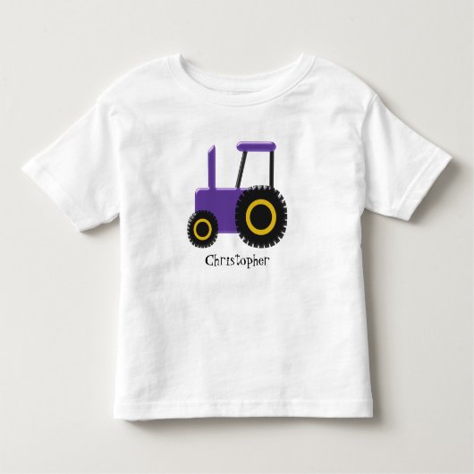 Lila Zugmaschine Kleinkind T-shirt (Vorderseite)
