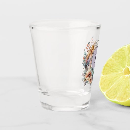 Lila Zusatz Schnapsglas (Links)