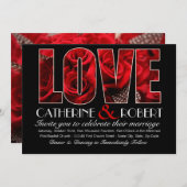 Lila Zwei-Herz-Sparkler Hochzeitsfeier Einladung (Vorne/Hinten)