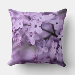 Lila Zweige der Lilac-Blume Kissen