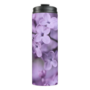 Lila Zweige der Lilac-Blume Thermosbecher