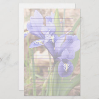 Lila Zwergpapier Iris Blumenpapier Briefpapier