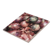 Lila Zwiebel Fliese (Seite)