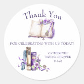 Lilac A New Chapter fängt Dusche Gefallen Geschenk Runder Aufkleber (Vorderseite)