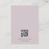Lilac Agate Gemstone Jewelry Display Card Visitenkarte (Rückseite)
