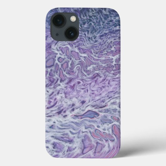 Lilac Akrylic Posing Abstrakt Fluid Art Case-Mate iPhone Hülle (Rückseite)