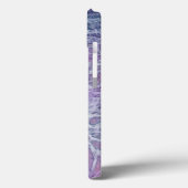 Lilac Akrylic Posing Abstrakt Fluid Art Case-Mate iPhone Hülle (Rückseite / Links)