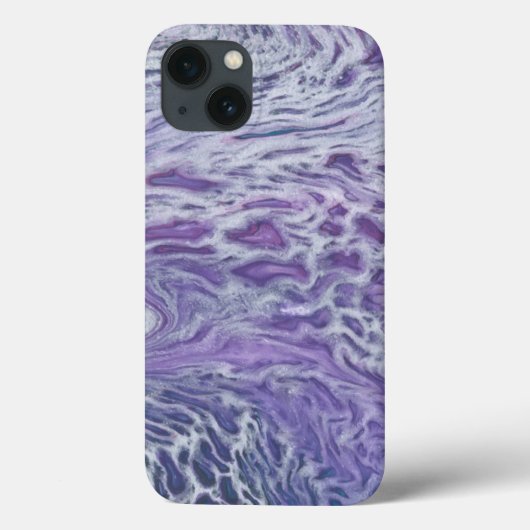Lilac Akrylic Posing Abstrakt Fluid Art Case-Mate iPhone Hülle (Rückseite)