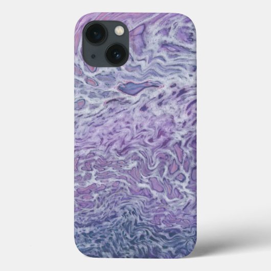 Lilac Akrylic Posing Abstrakt Fluid Art Case-Mate iPhone Hülle (Rückseite)