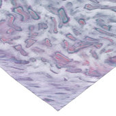 Lilac Akrylic Posing Abstrakt Fluid Art Kurzer Tischläufer (Ecke)