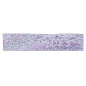 Lilac Akrylic Posing Abstrakt Fluid Art Kurzer Tischläufer (Horizontal)