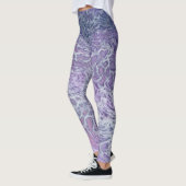 Lilac Akrylic Posing Abstrakt Fluid Art Leggings (Links)