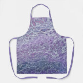 Lilac Akrylic Posing Abstrakt Fluid Art Schürze (Vorderseite)