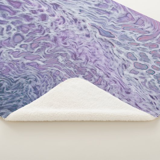 Lilac Akrylic Posing Abstrakt Fluid Art Sherpadecke (3/4)