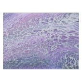 Lilac Akrylic Posing Abstrakt Fluid Art Tischdecke (Vorderseite (Horizontal))