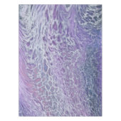Lilac Akrylic Posing Abstrakt Fluid Art Tischdecke (Vorderseite)