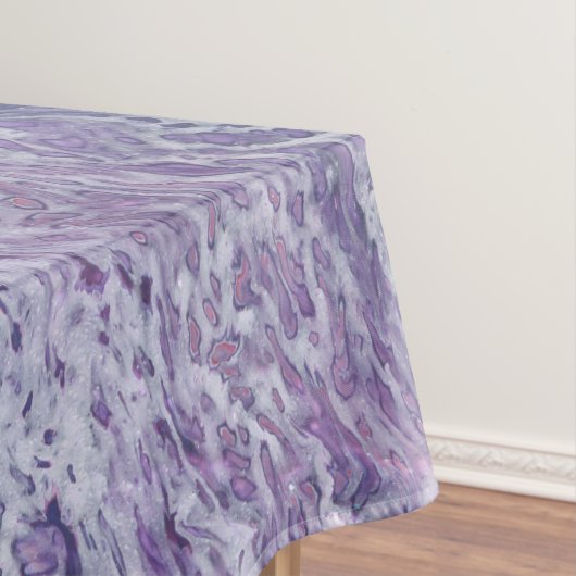 Lilac Akrylic Posing Abstrakt Fluid Art Tischdecke (Beispiel)