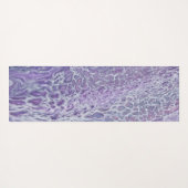 Lilac Akrylic Posing Abstrakt Fluid Art Yogamatte (Rückseite (Horizontal))