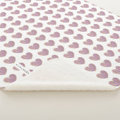 Lilac and Golden effect Elegant Heart Sherpadecke (3/4)
