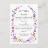 Lilac and Peach Rose Garden Weinroute Mendrisiotto Begleitkarte (Vorderseite)