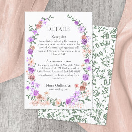 Lilac and Peach Rose Garden Weinroute Mendrisiotto Begleitkarte