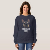 Lilac and Tan French Bulldog Dog Mama Sweatshirt (Vorne ganz)