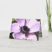 Lilac Anemone Karte (Rückseite)