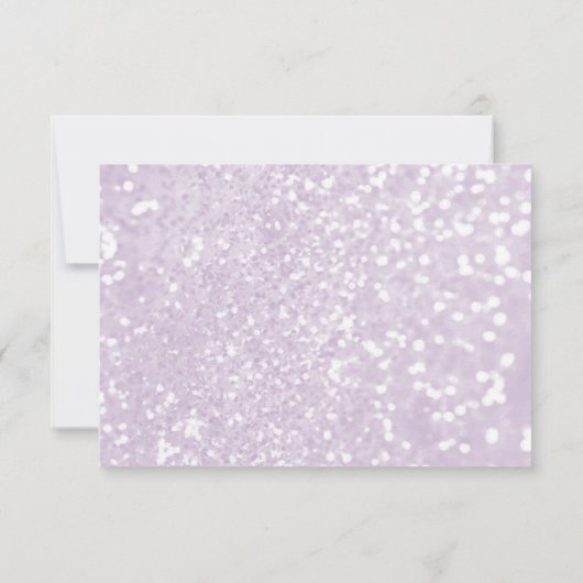 Lilac aquamariner Glitzer aus lila Marmor Flat Vie Dankeskarte (Rückseite)
