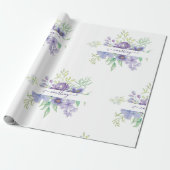 Lilac Aquarell personalisierte Packpapp Geschenkpapier (Ungerollt)