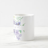 Lilac Aquarellblume personalisiert Kaffeetasse (Mittel)