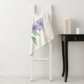 Lilac Aquarellblume personalisiert Sherpadecke (Beispiel)