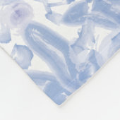 Lilac Aquarellfarben Fleecedecke (Ecke)