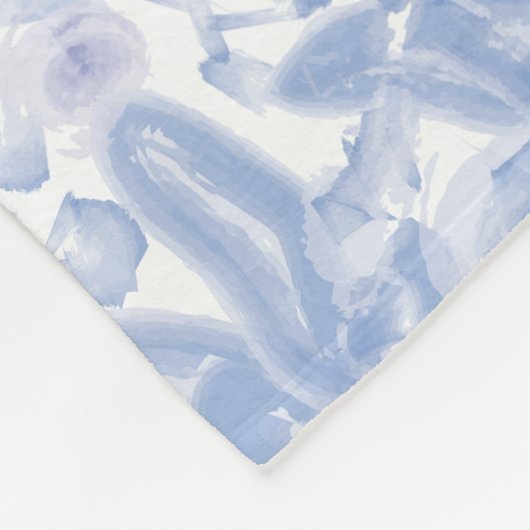 Lilac Aquarellfarben Fleecedecke (Ecke)